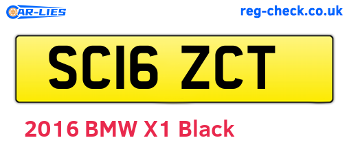 SC16ZCT are the vehicle registration plates.