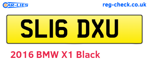 SL16DXU are the vehicle registration plates.