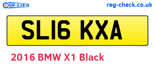 SL16KXA are the vehicle registration plates.