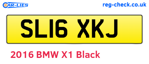 SL16XKJ are the vehicle registration plates.