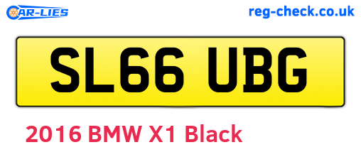 SL66UBG are the vehicle registration plates.