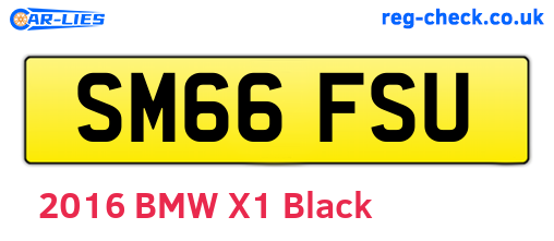 SM66FSU are the vehicle registration plates.