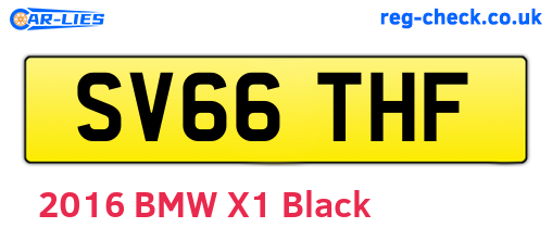 SV66THF are the vehicle registration plates.