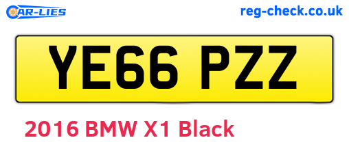 YE66PZZ are the vehicle registration plates.