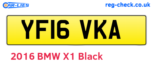 YF16VKA are the vehicle registration plates.