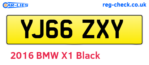 YJ66ZXY are the vehicle registration plates.