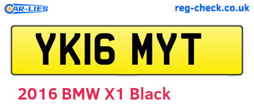 YK16MYT are the vehicle registration plates.