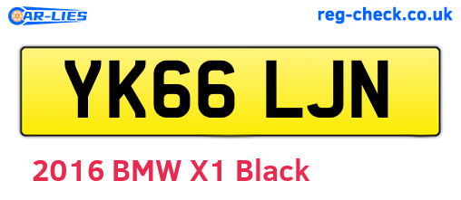 YK66LJN are the vehicle registration plates.