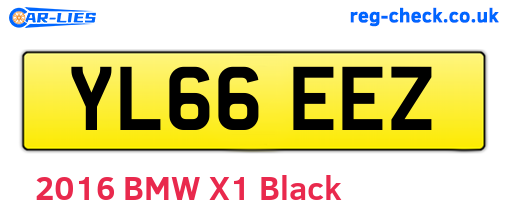 YL66EEZ are the vehicle registration plates.