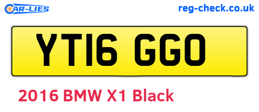 YT16GGO are the vehicle registration plates.