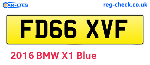 FD66XVF are the vehicle registration plates.