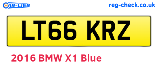 LT66KRZ are the vehicle registration plates.