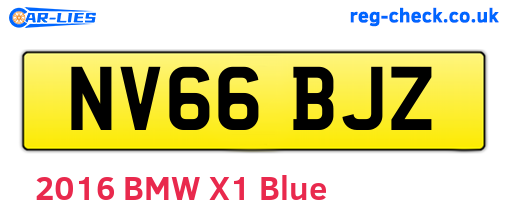 NV66BJZ are the vehicle registration plates.