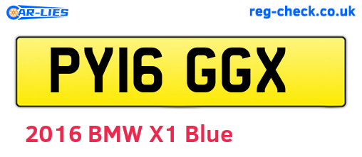 PY16GGX are the vehicle registration plates.