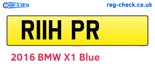 R11HPR are the vehicle registration plates.