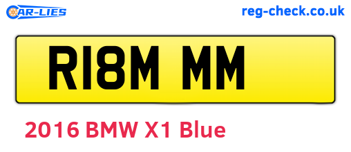 R18MMM are the vehicle registration plates.