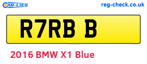 R7RBB are the vehicle registration plates.