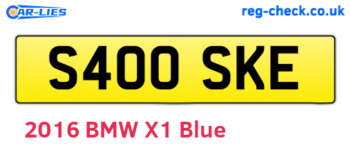 S400SKE are the vehicle registration plates.