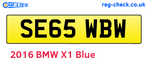 SE65WBW are the vehicle registration plates.