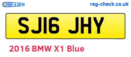 SJ16JHY are the vehicle registration plates.