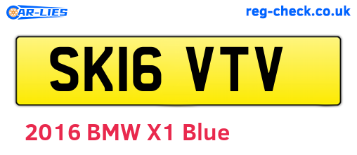SK16VTV are the vehicle registration plates.