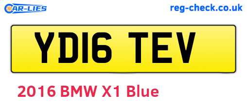 YD16TEV are the vehicle registration plates.