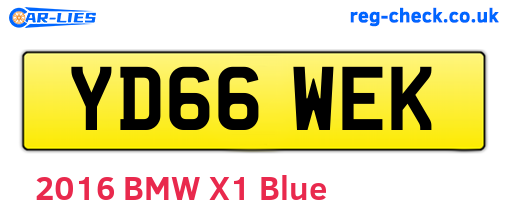 YD66WEK are the vehicle registration plates.