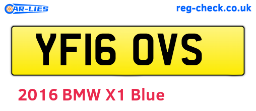YF16OVS are the vehicle registration plates.