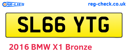 SL66YTG are the vehicle registration plates.