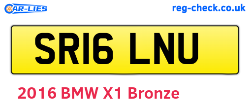 SR16LNU are the vehicle registration plates.