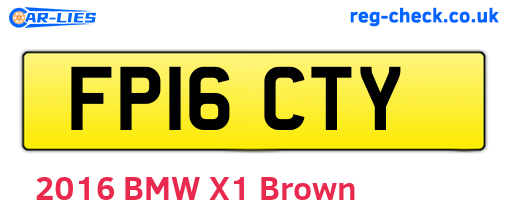 FP16CTY are the vehicle registration plates.