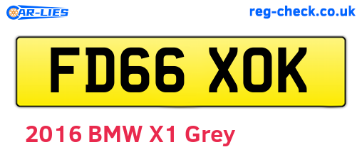 FD66XOK are the vehicle registration plates.