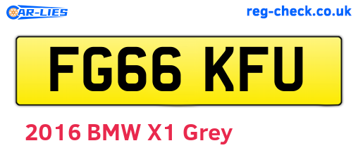 FG66KFU are the vehicle registration plates.