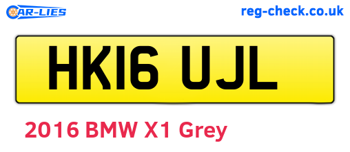 HK16UJL are the vehicle registration plates.