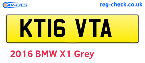 KT16VTA are the vehicle registration plates.
