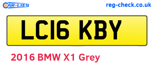 LC16KBY are the vehicle registration plates.