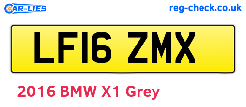 LF16ZMX are the vehicle registration plates.