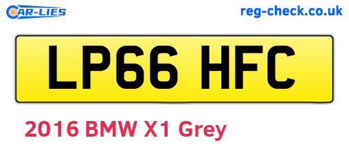 LP66HFC are the vehicle registration plates.
