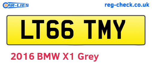 LT66TMY are the vehicle registration plates.