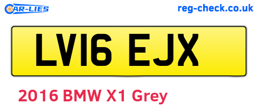 LV16EJX are the vehicle registration plates.