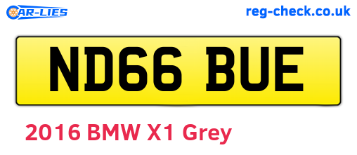 ND66BUE are the vehicle registration plates.