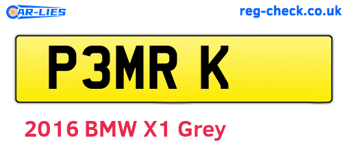 P3MRK are the vehicle registration plates.