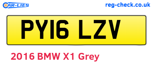 PY16LZV are the vehicle registration plates.