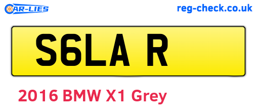 S6LAR are the vehicle registration plates.