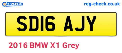 SD16AJY are the vehicle registration plates.