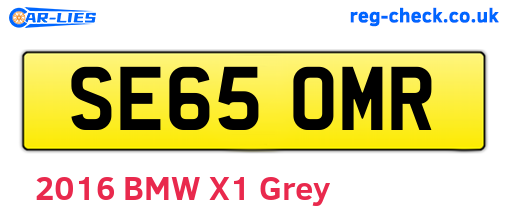 SE65OMR are the vehicle registration plates.