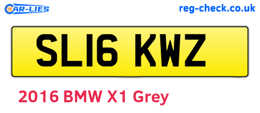 SL16KWZ are the vehicle registration plates.