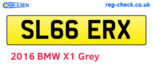 SL66ERX are the vehicle registration plates.