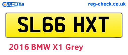 SL66HXT are the vehicle registration plates.