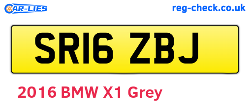SR16ZBJ are the vehicle registration plates.